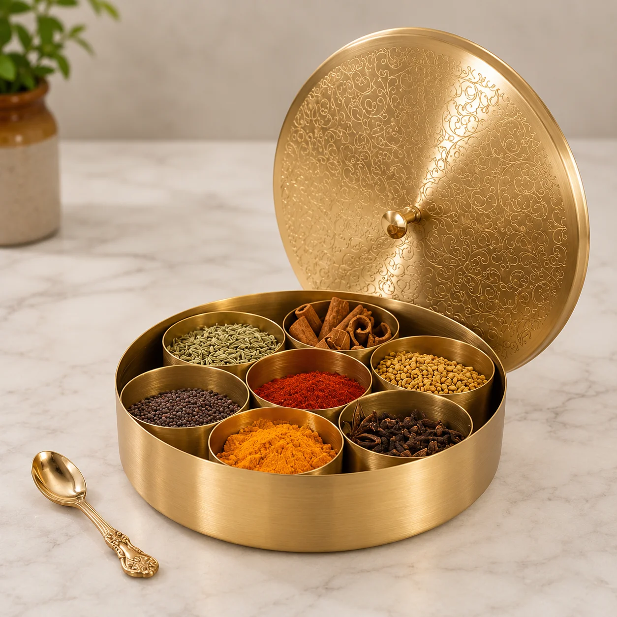 brass spice box manufacturer exporter India