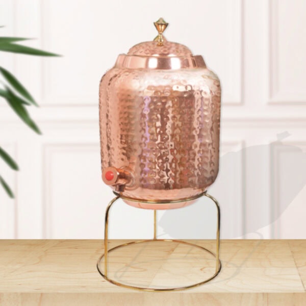 Copper Water Dispenser with Stand