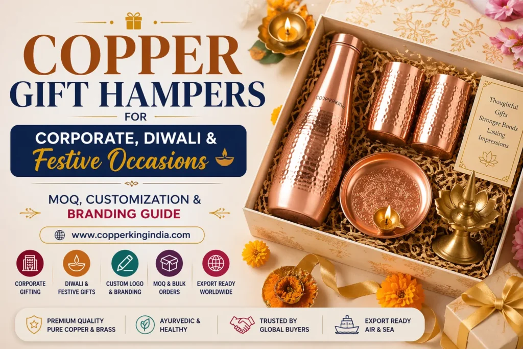 copper gift hampers for corporate diwali and festive occasions manufacturer india CopperKing India
