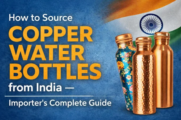 copper water bottle supplier india - plain hammered and Meenakari designs for wholesale OEM sourcing