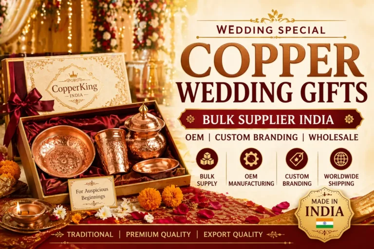 Copper Wedding Gifts Bulk Supplier India - Custom Branding & Wholesale - CopperKing India