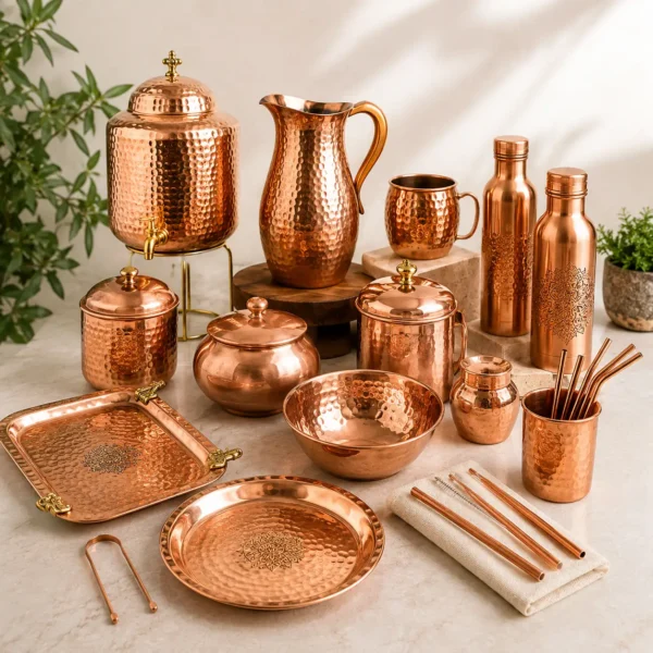 Copper Products Collection — Pure Copper Utensils & Bottles | CopperKing India
