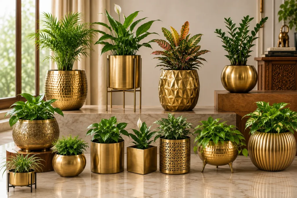 brass planter wholesale bulk supply for importers distributors